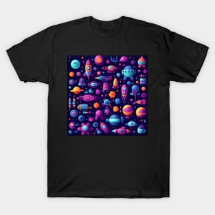 Celestial Space Exploration Design T-Shirt